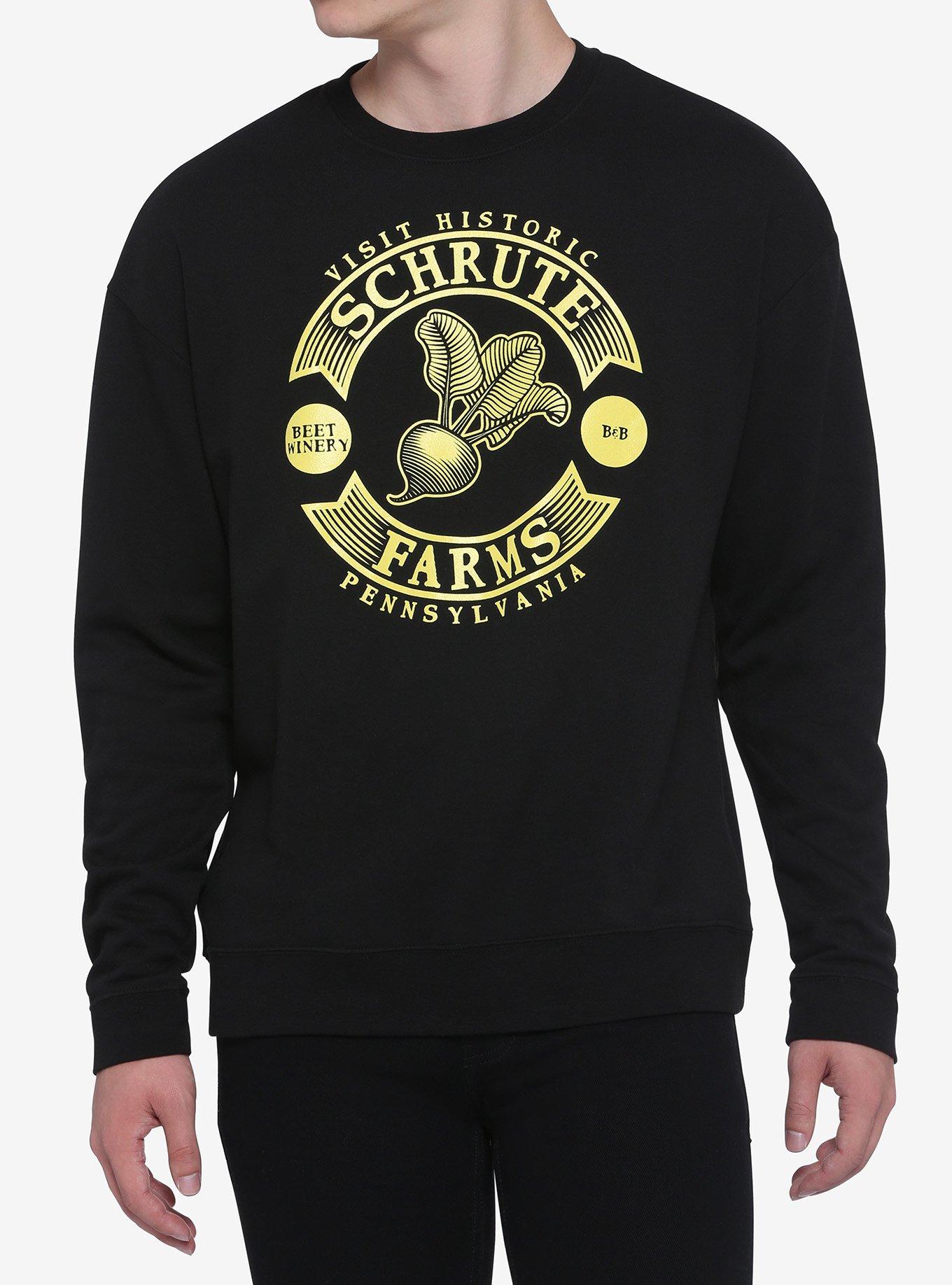 The Office Visit Historic Schrute Farms Long-Sleeve T-Shirt, GOLD, hi-res