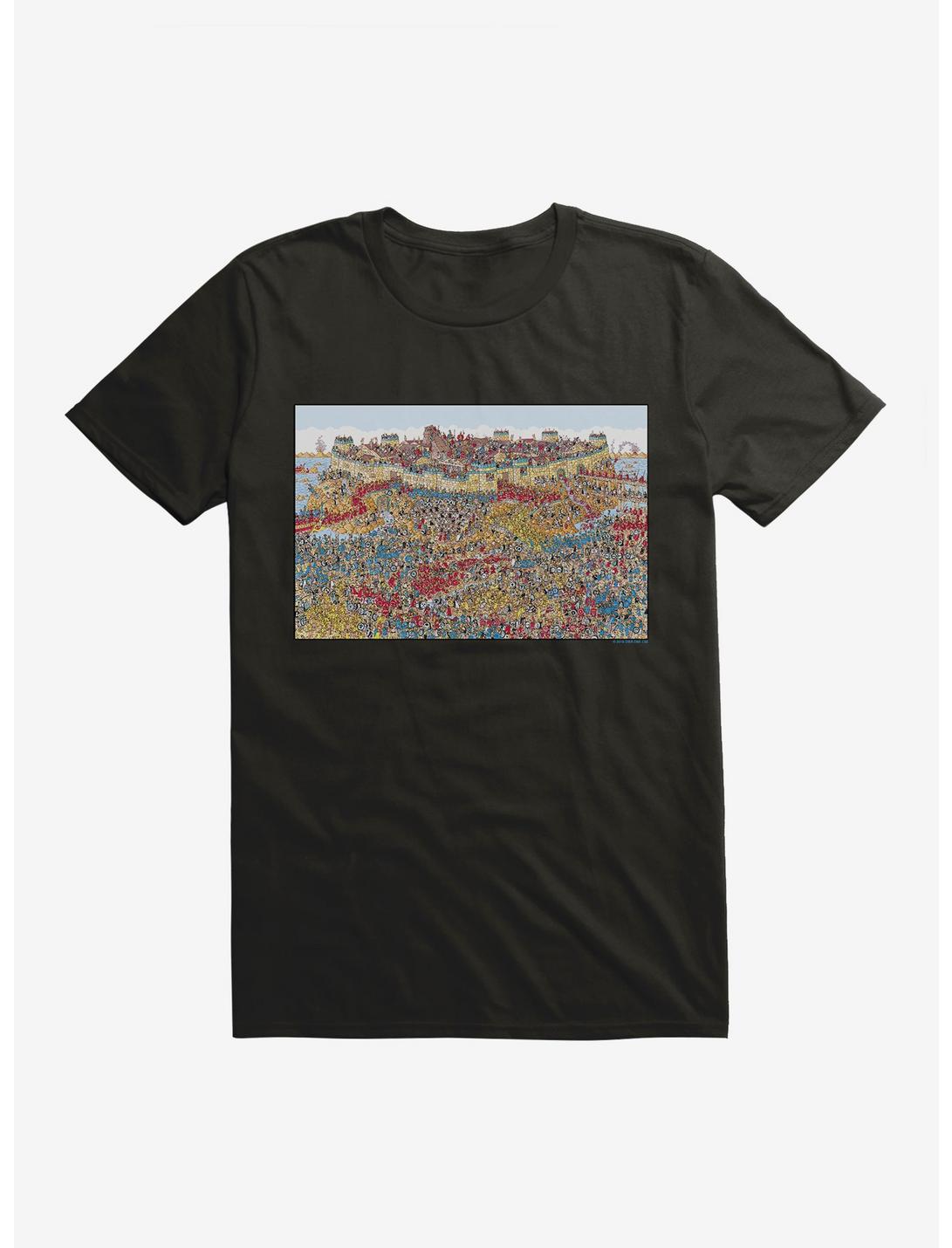 Where's Waldo? Search In Troy T-Shirt, BLACK, hi-res