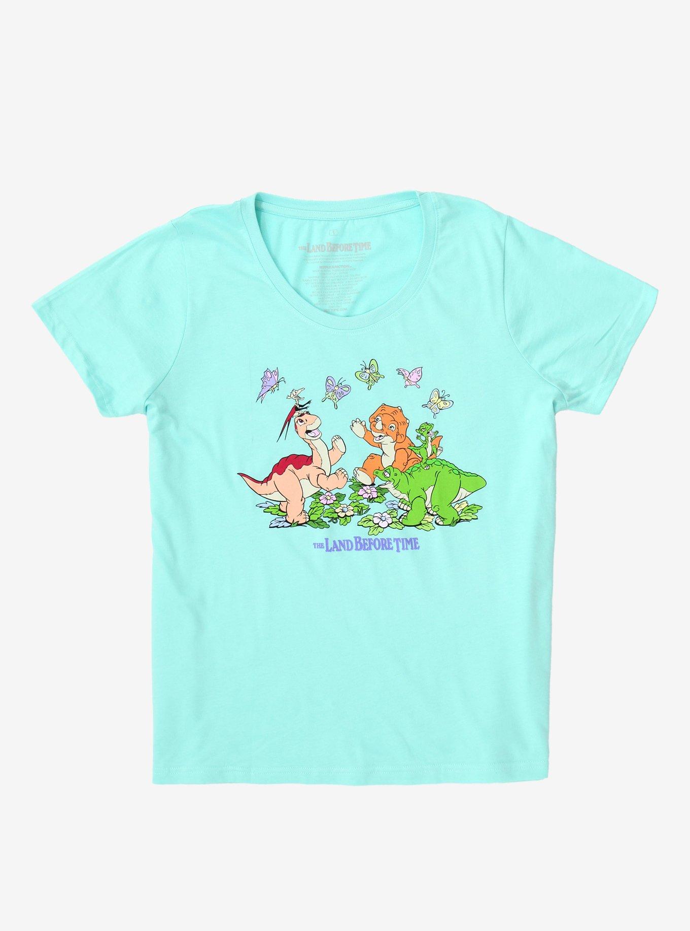 The Land Before Time Group Butterflies Girls T-Shirt Plus Size, MULTI, hi-res
