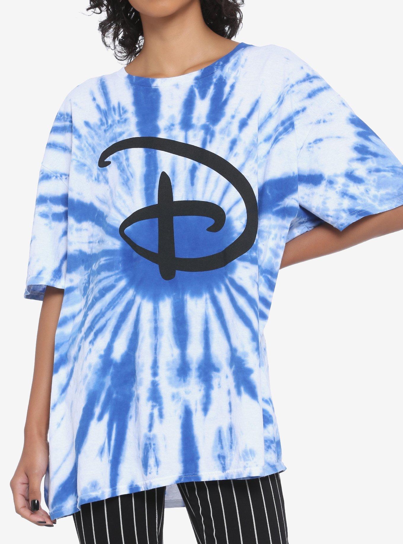 Disney Logo Tie-Dye Oversized Girls T-Shirt, MULTI, hi-res