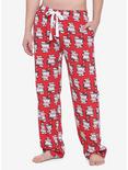 Nissin Cup Noodles X Hello Kitty Red Pajama Pants, RED, hi-res