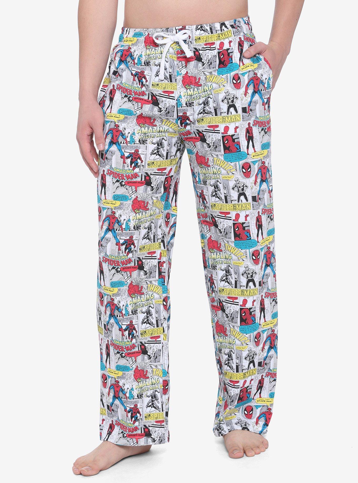 Marvel Spider-Man Comic Book Pajama Pants | Hot Topic