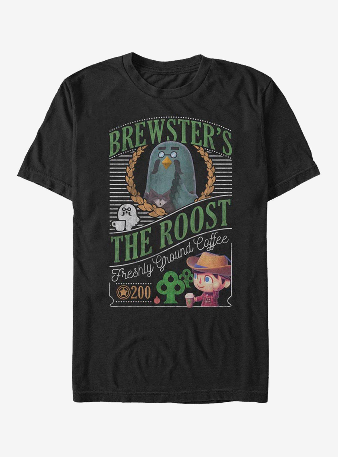 Extra Soft Nintendo Animal Crossing Brewster's Cafe T-Shirt