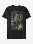 Extra Soft Nintendo Animal Crossing Brewster's Cafe T-Shirt, BLACK, hi-res