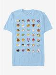 Extra Soft Nintendo Animal Crossing Character Heads T-Shirt, LT BLUE, hi-res