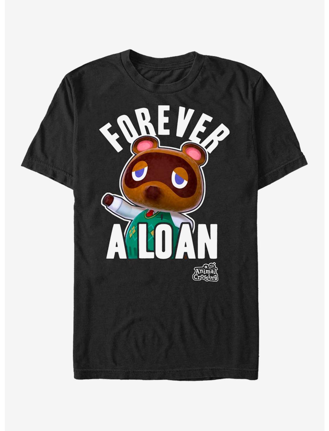 Nintendo Animal Crossing Forever A Loan T-Shirt, BLACK, hi-res
