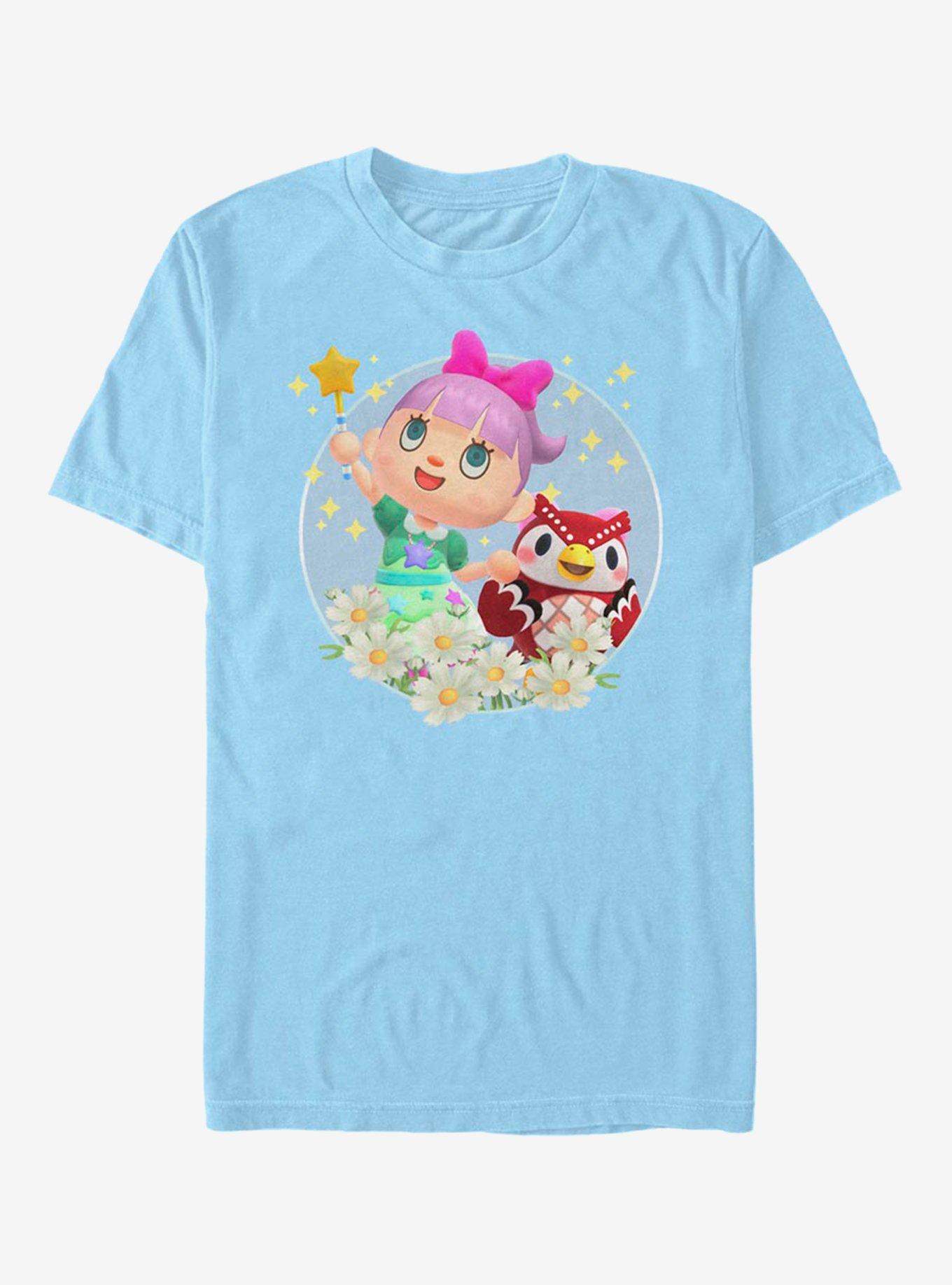Extra Soft Nintendo Animal Crossing Girly T-Shirt, LT BLUE, hi-res