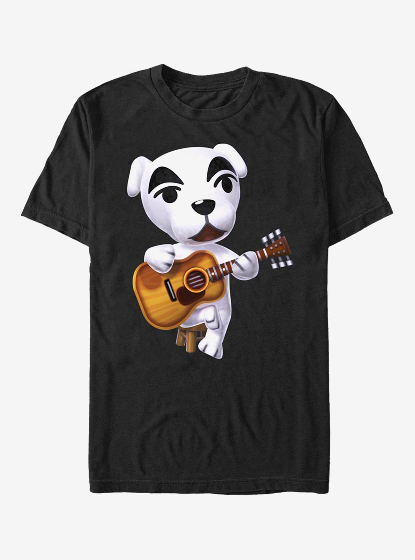 Extra Soft Nintendo Animal Crossing K.K. Slider T-Shirt, BLACK, hi-res