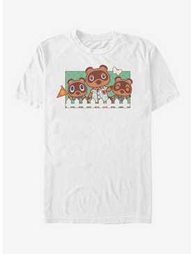 Extra Soft Nintendo Animal Crossing Nook Family T-Shirt, WHITE, hi-res
