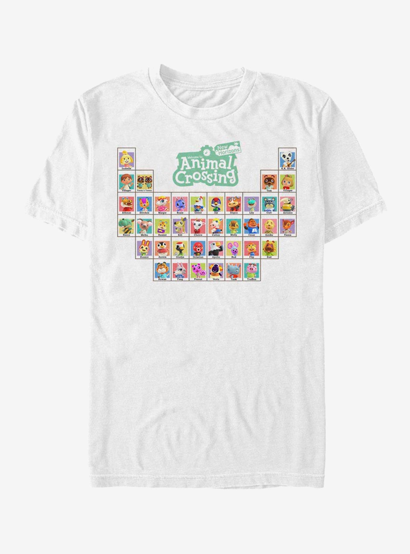 Extra Soft Nintendo Animal Crossing Periodically Crossing T-Shirt, WHITE, hi-res