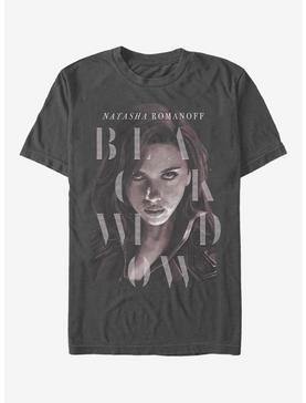 Extra Soft Marvel Black Widow Style Portrait T-Shirt, CHARCOAL, hi-res
