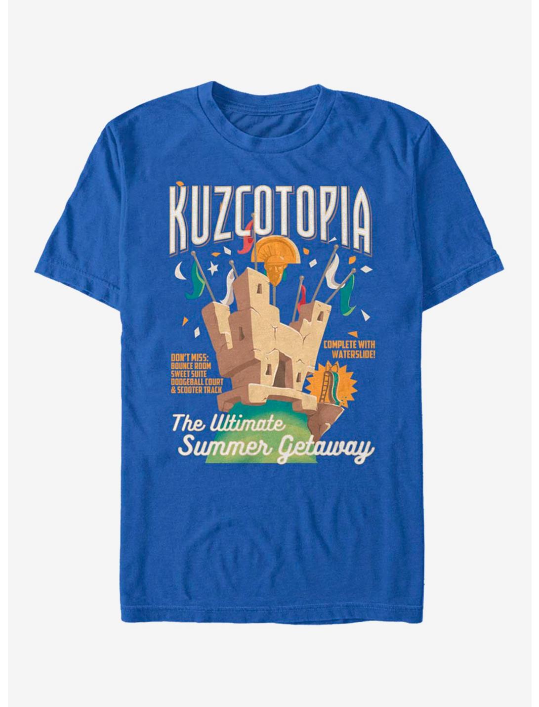 Extra Soft Disney The Emperor's New Groove Kuzcotopia Ad T-Shirt, ROYAL, hi-res