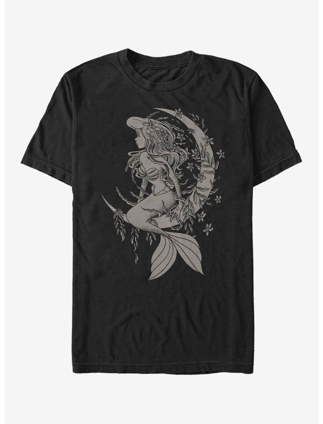Extra Soft Disney The Little Mermaid In A Different Space T-Shirt, BLACK, hi-res