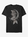 Extra Soft Disney The Little Mermaid In A Different Space T-Shirt, BLACK, hi-res