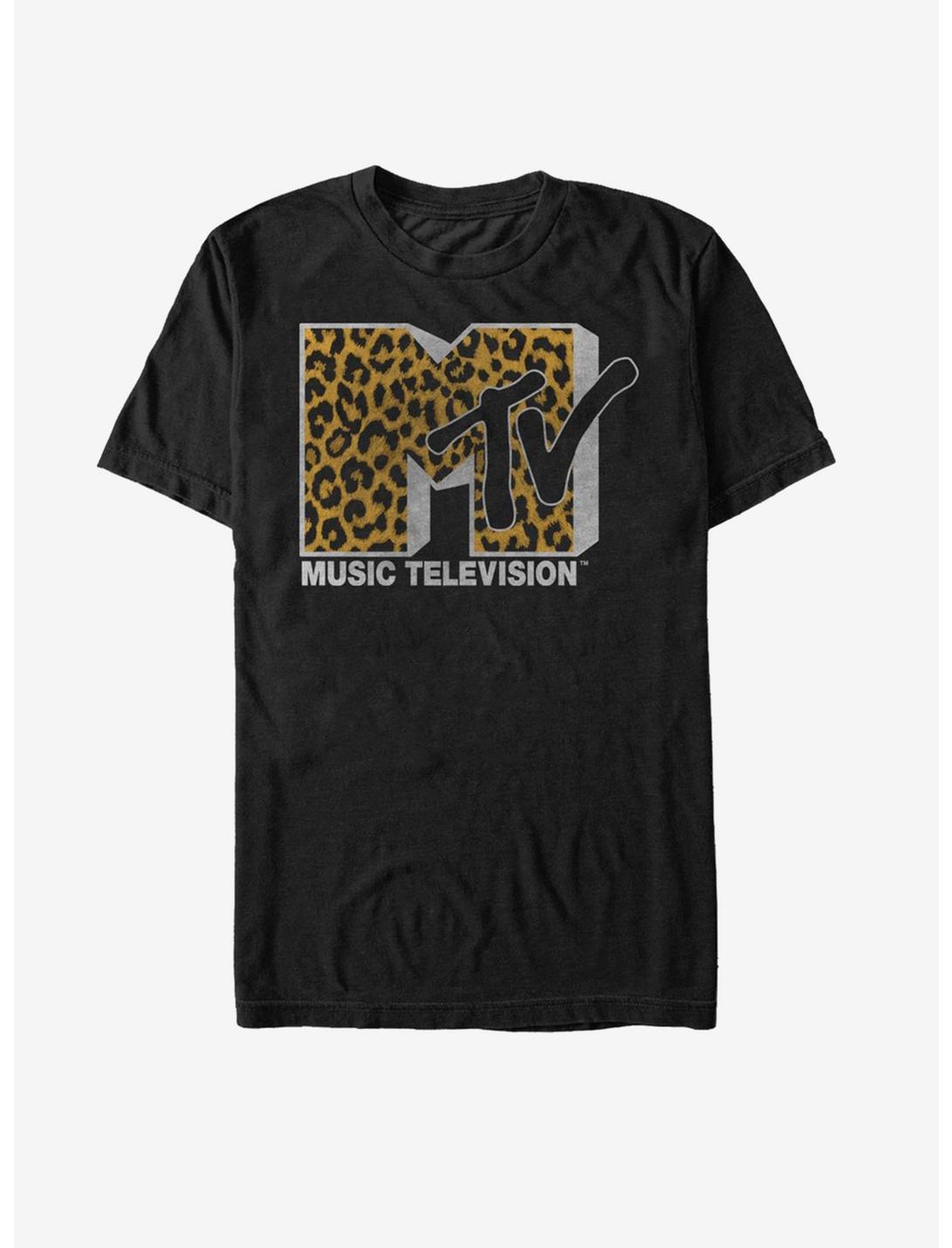 Extra Soft MTV Cheetah Logo T-Shirt, BLACK, hi-res