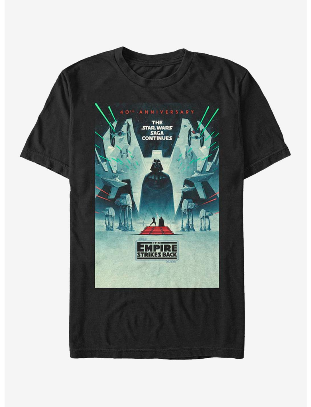 Extra Soft Star Wars Esb Poster T-Shirt, BLACK, hi-res