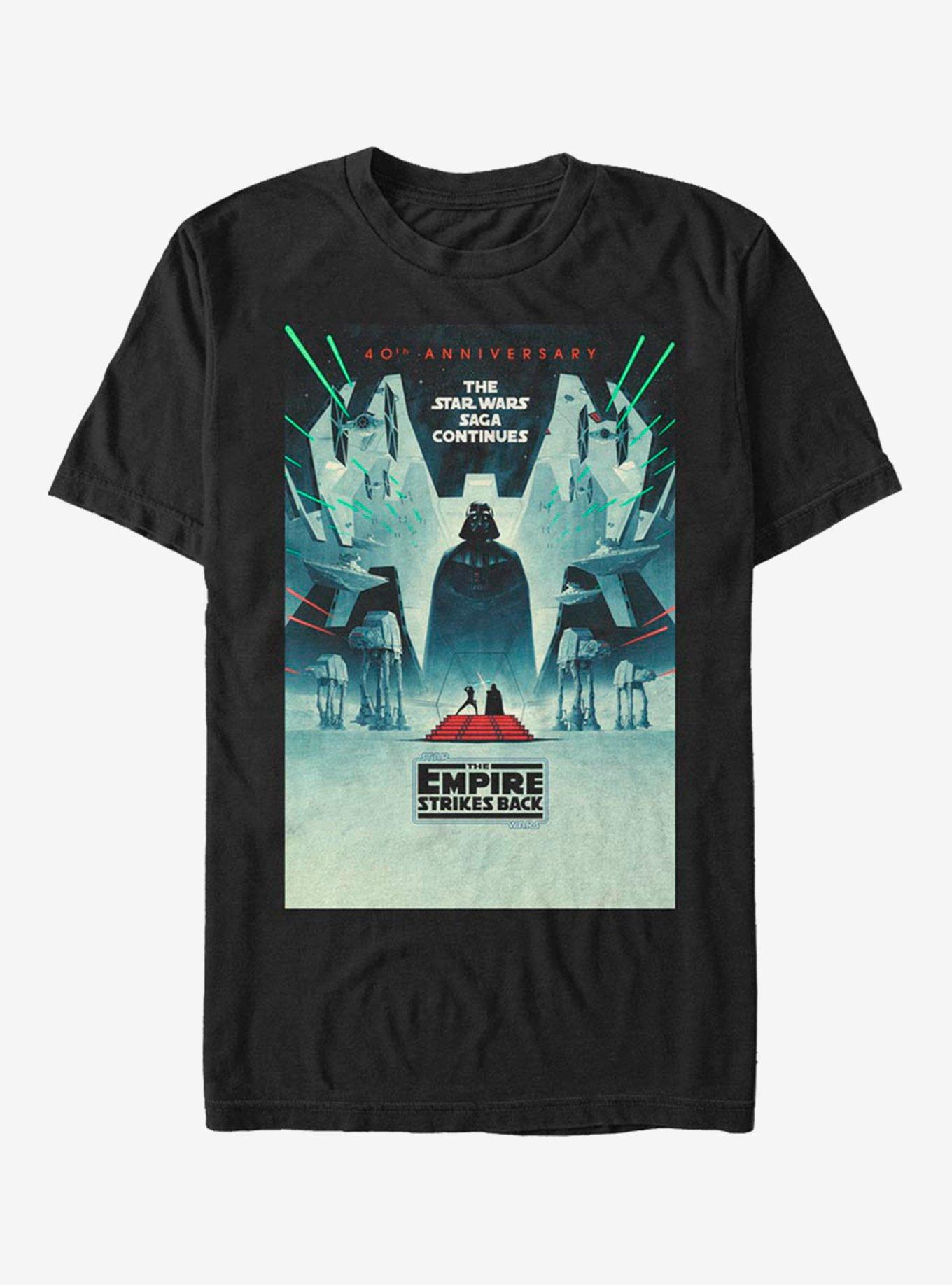 Extra Soft Star Wars Esb Poster T-Shirt, BLACK, hi-res