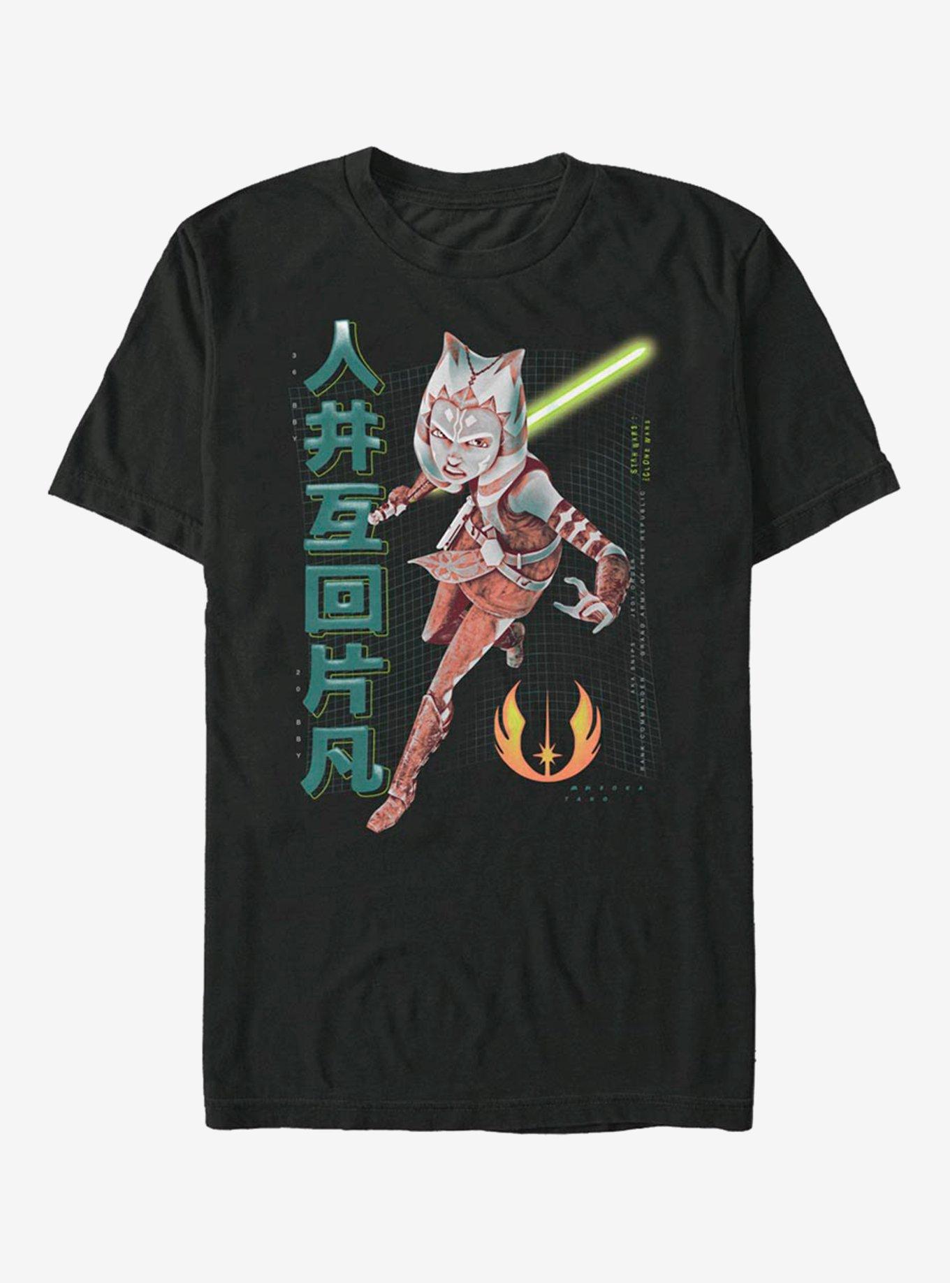 Extra Soft Star Wars: Clone Wars Ahsoka Meta T-Shirt, BLACK, hi-res