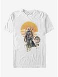 Extra Soft Star Wars The Mandalorian Mandalorian Child Walk T-Shirt, WHITE, hi-res