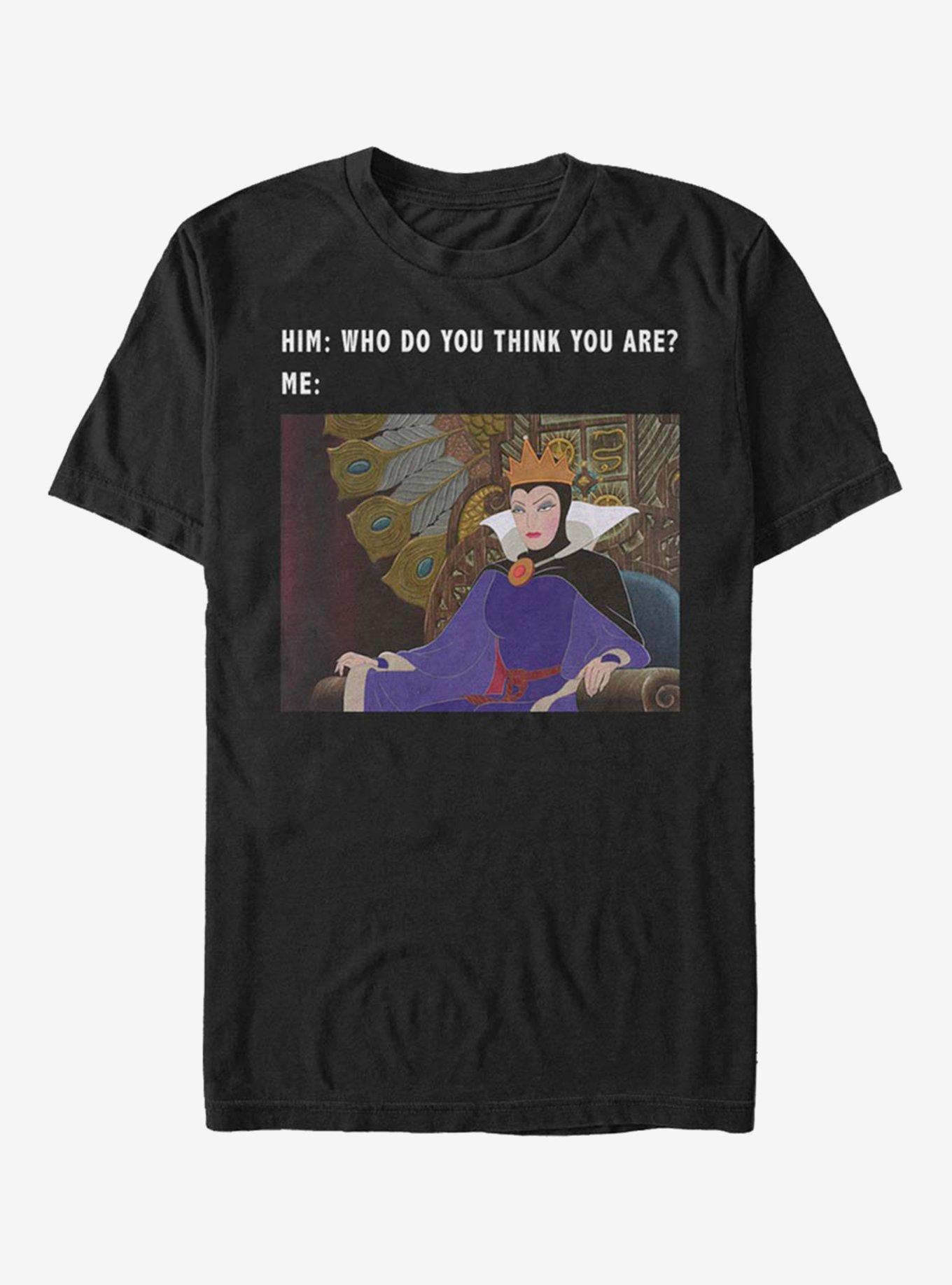 Extra Soft Disney Villains Evil Queen Meme T-Shirt, BLACK, hi-res