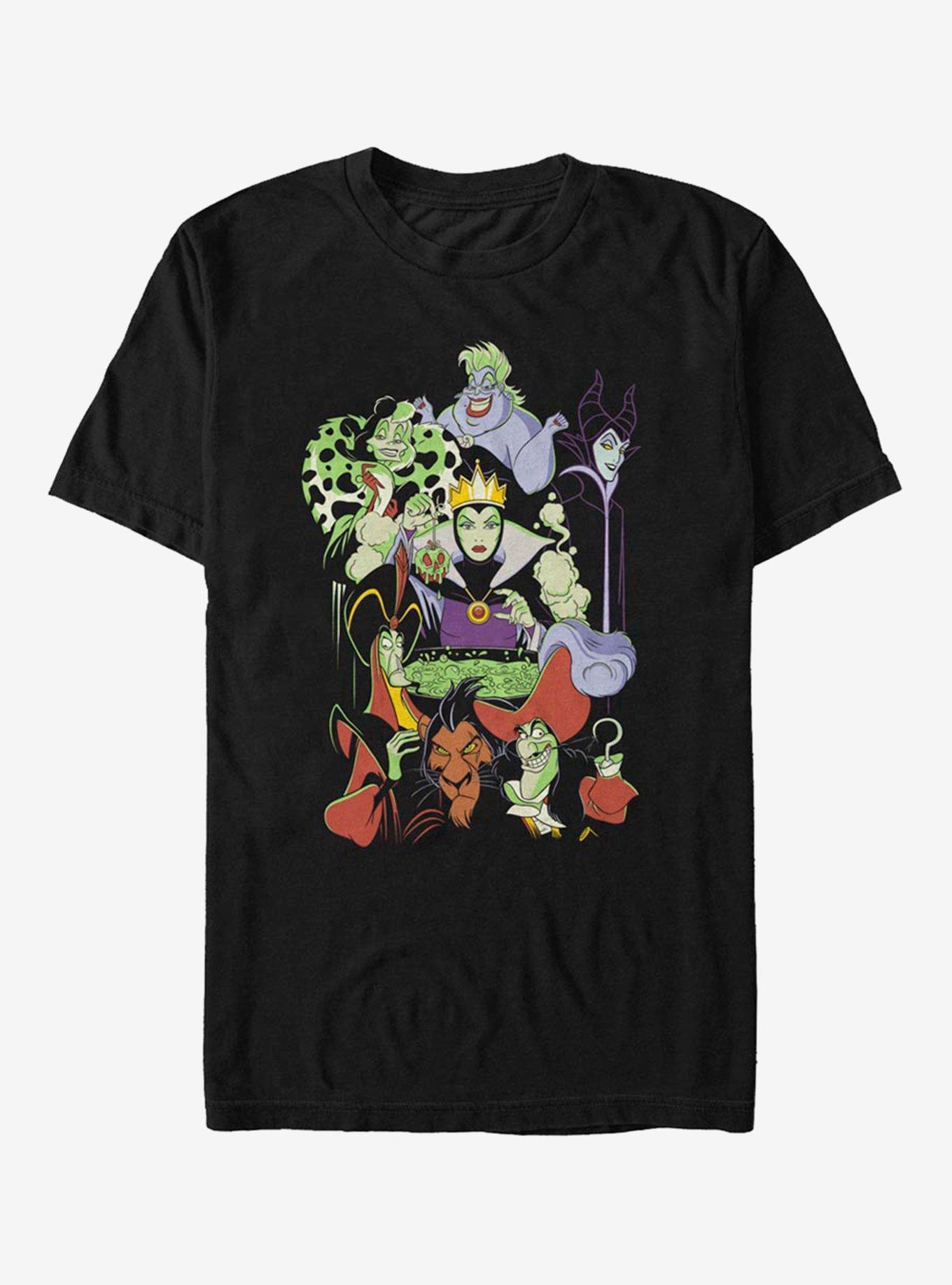 Extra Soft Disney Villains Worst Dinner Party Ever T-Shirt, , hi-res