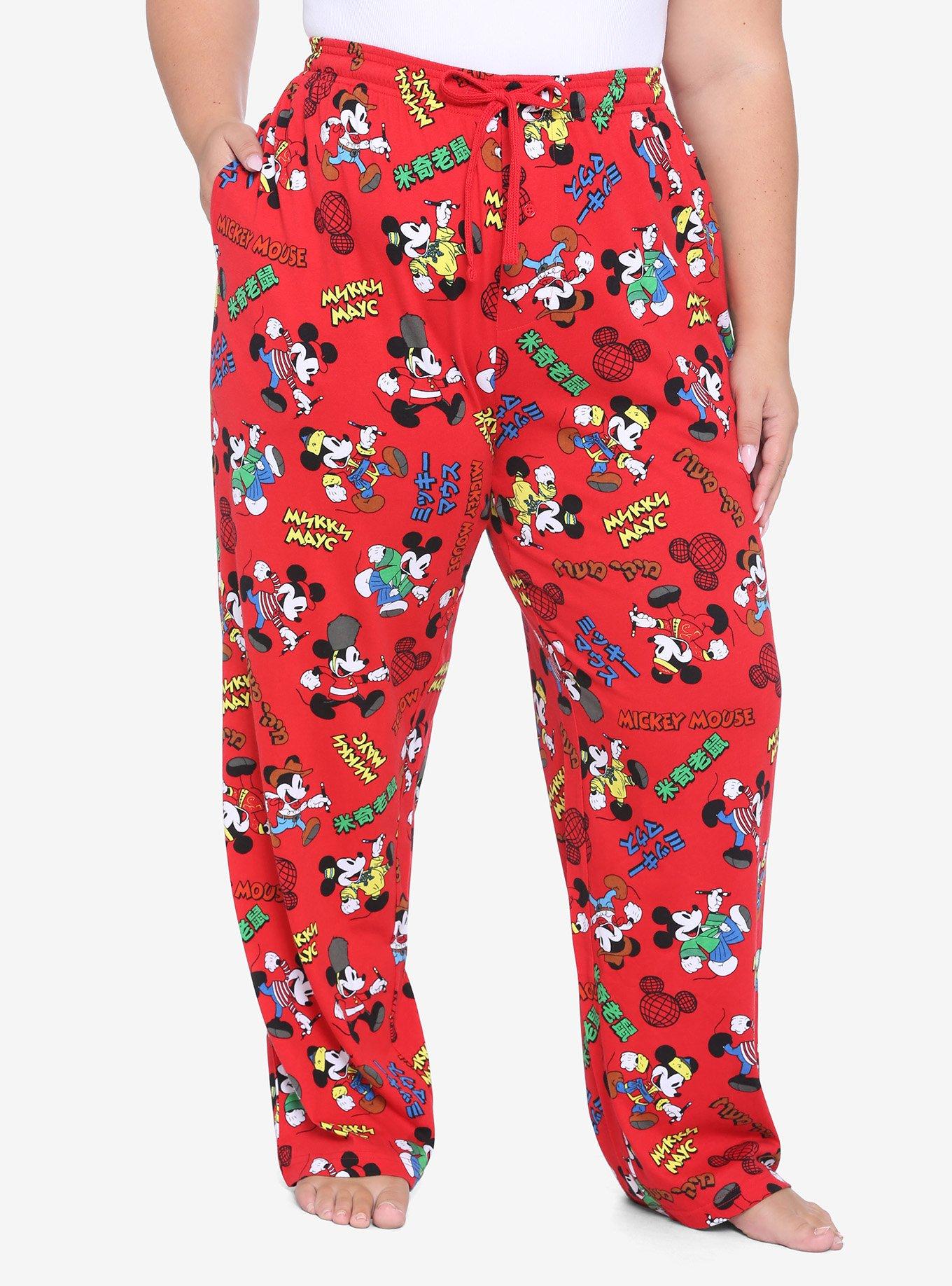 Disney Mickey Mouse Traveling Girls Pajama Pants Plus Size, MULTI, hi-res
