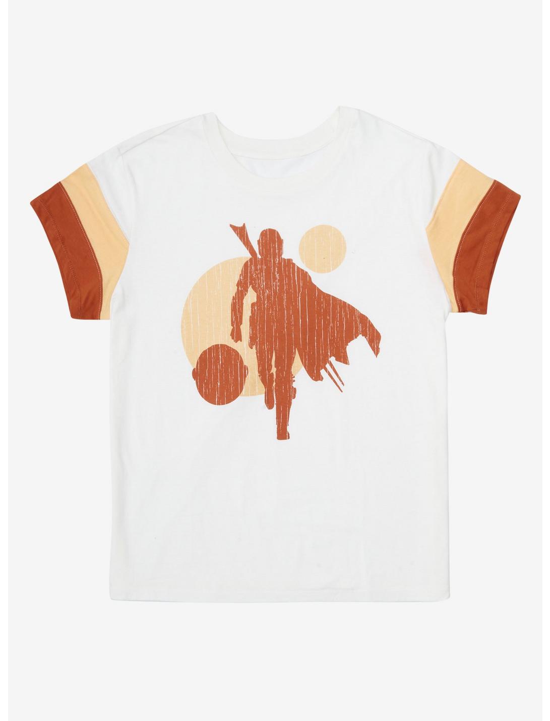 Her Universe Star Wars The Mandalorian Mando & The Child Multicolor Sleeve T-Shirt, MULTI, hi-res
