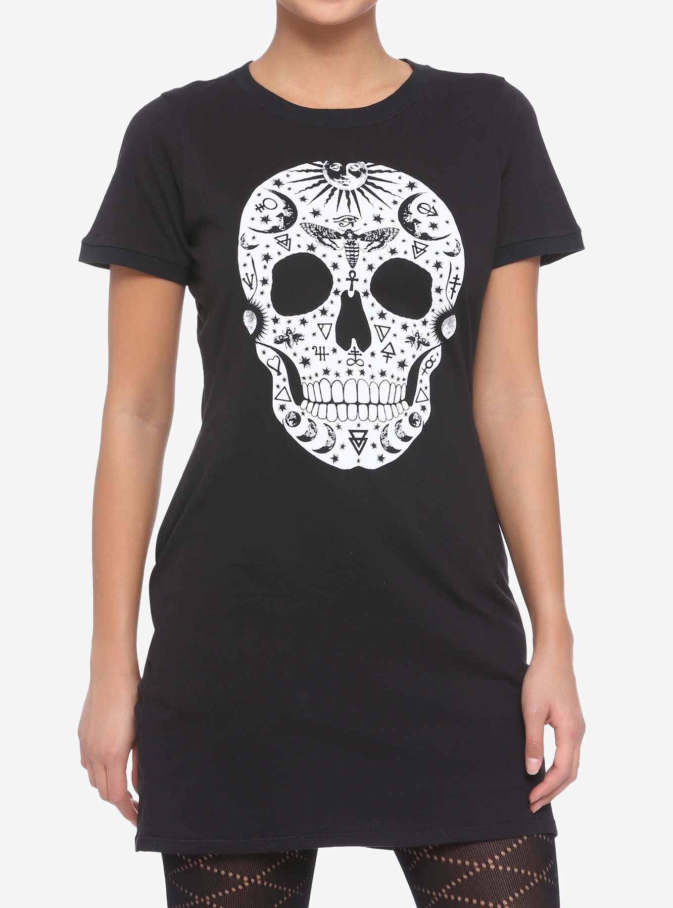 Symbols Skull T-Shirt Dress Hot Topic