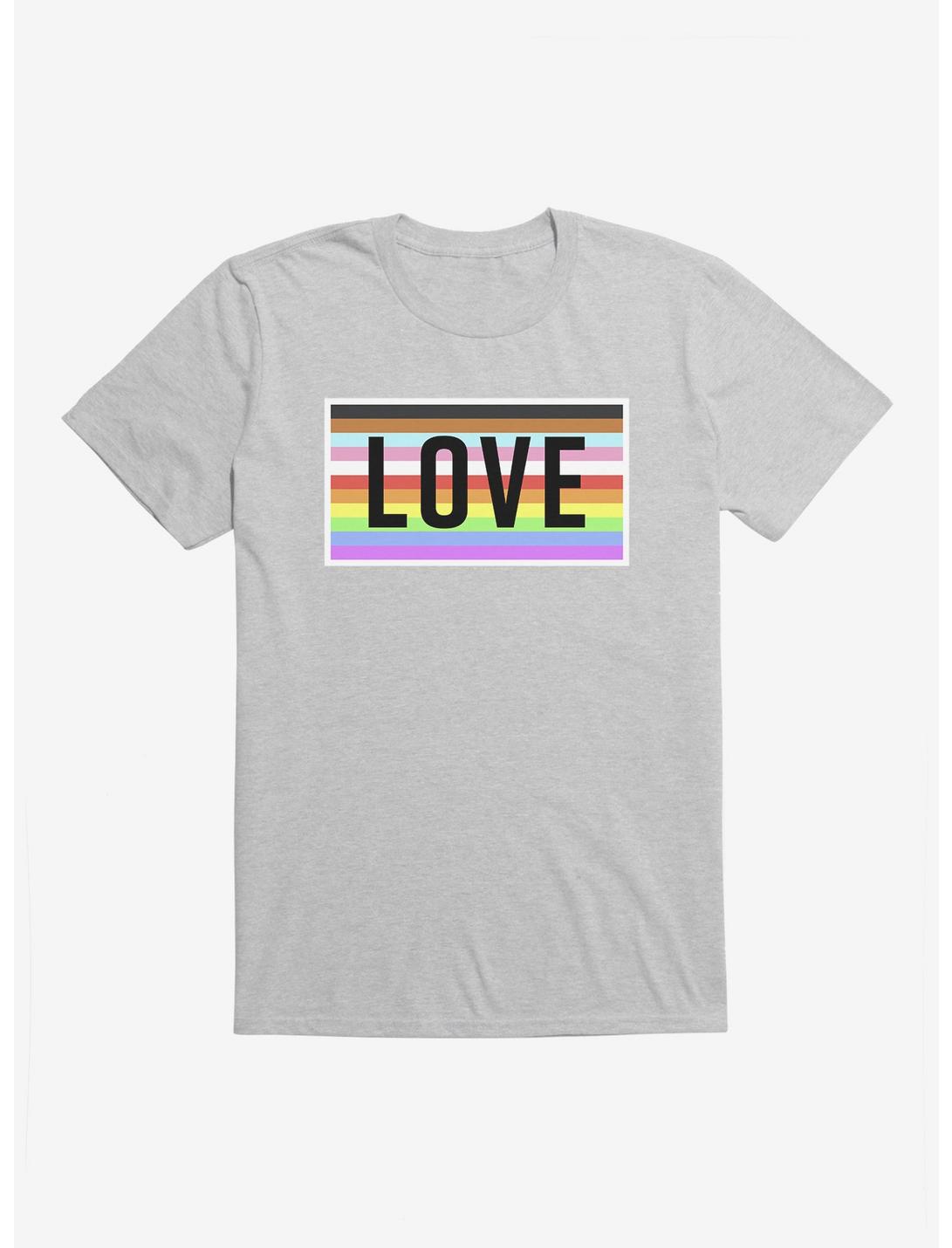 Hot Topic Foundation LOVE T-Shirt, HEATHER GREY, hi-res