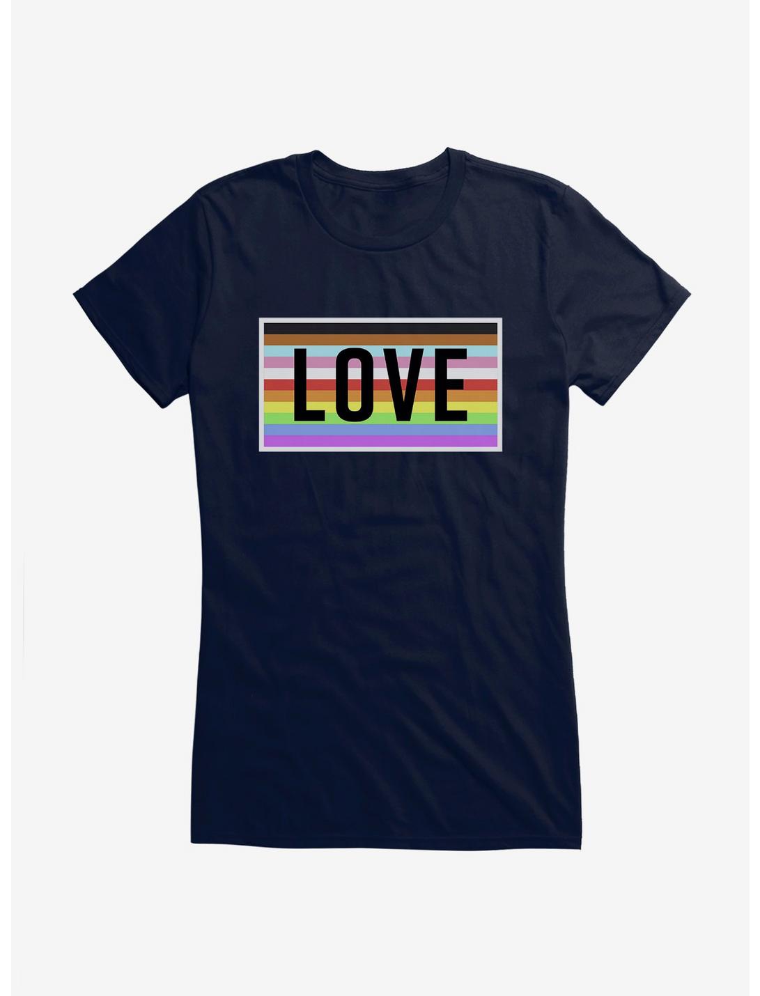 Hot Topic Foundation LOVE Girls T-Shirt, NAVY, hi-res