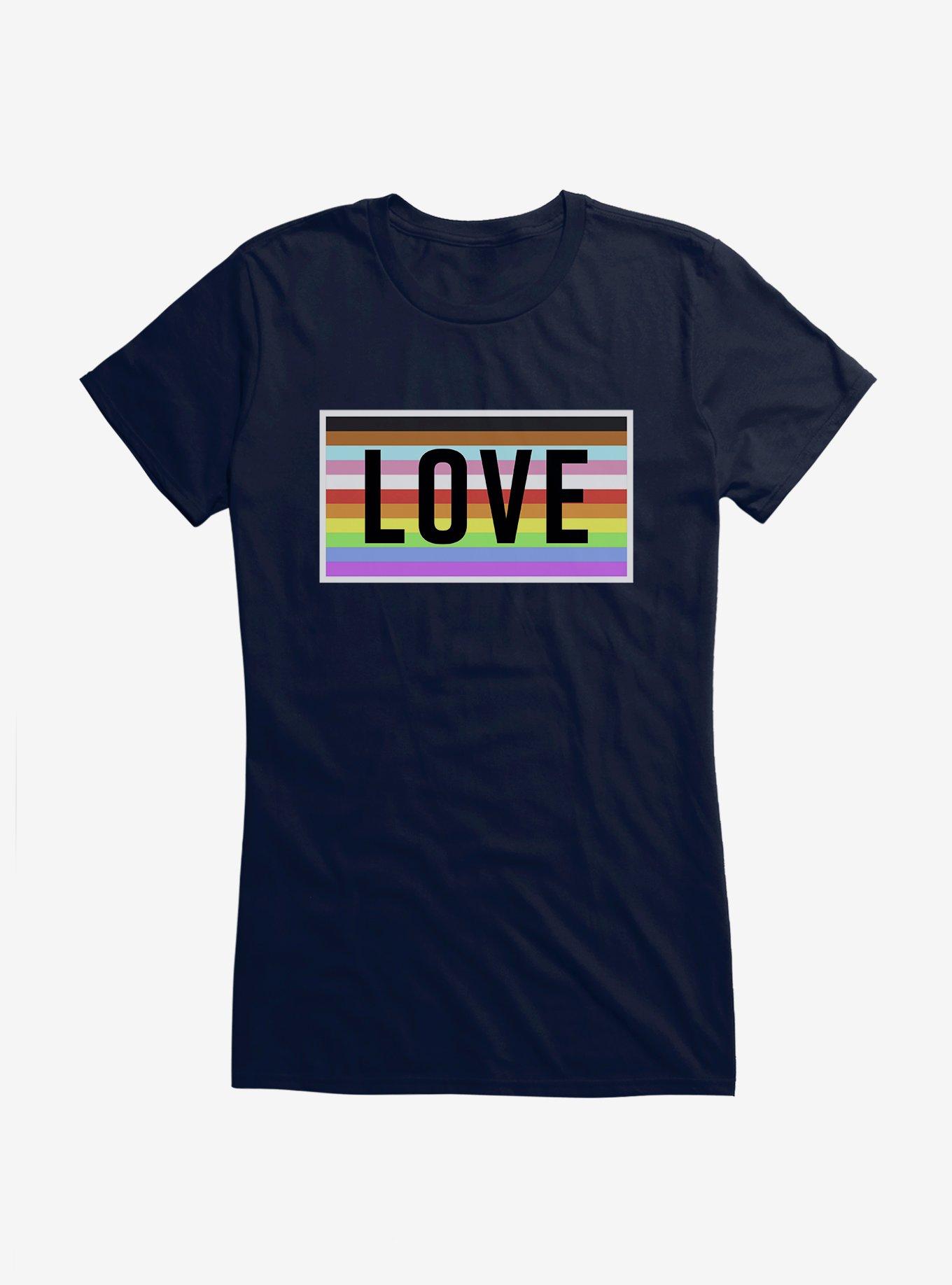 Hot Topic Foundation LOVE Girls T-Shirt, NAVY, hi-res