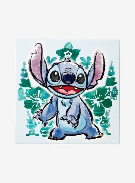 Disney Lilo & Stitch Floral Stitch Canvas Wall Art | Hot Topic