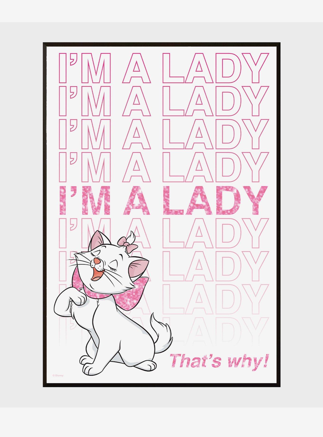 Disney The Aristocats I'm A Lady Wood Wall Art, , hi-res