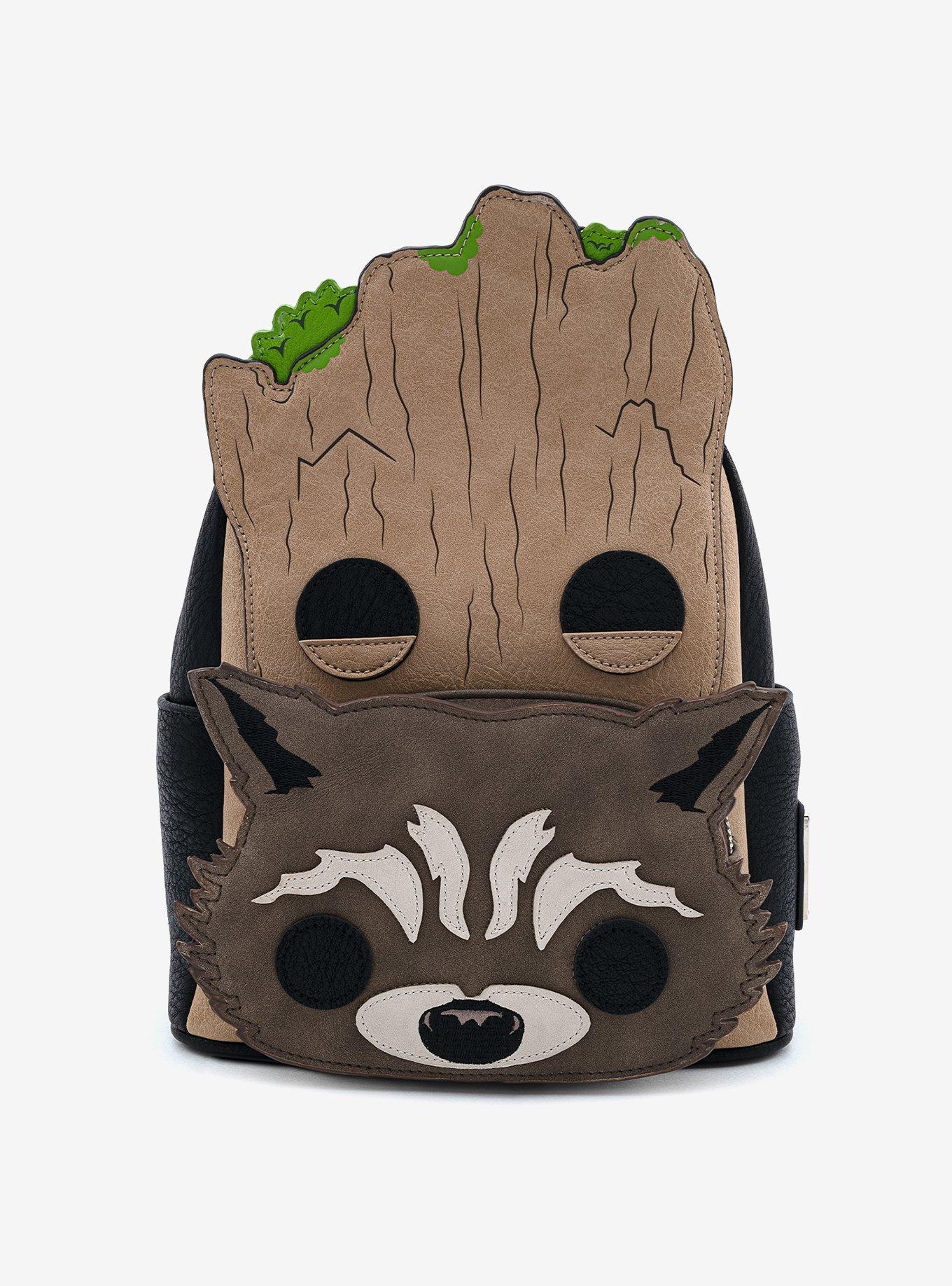 Loungefly Marvel Guardians Of The Galaxy Pop! By LF Groot & Rocket Mini Backpack, , hi-res