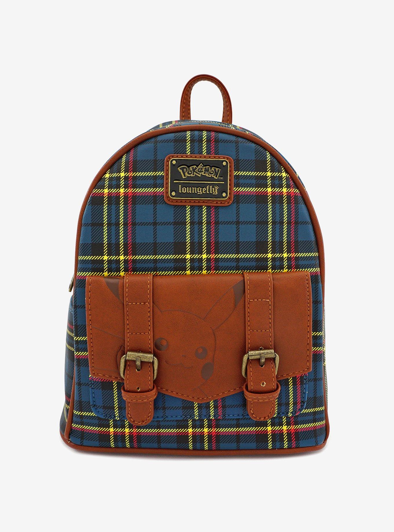 Loungefly Pokemon Plaid Pikachu Mini Backpack, , hi-res