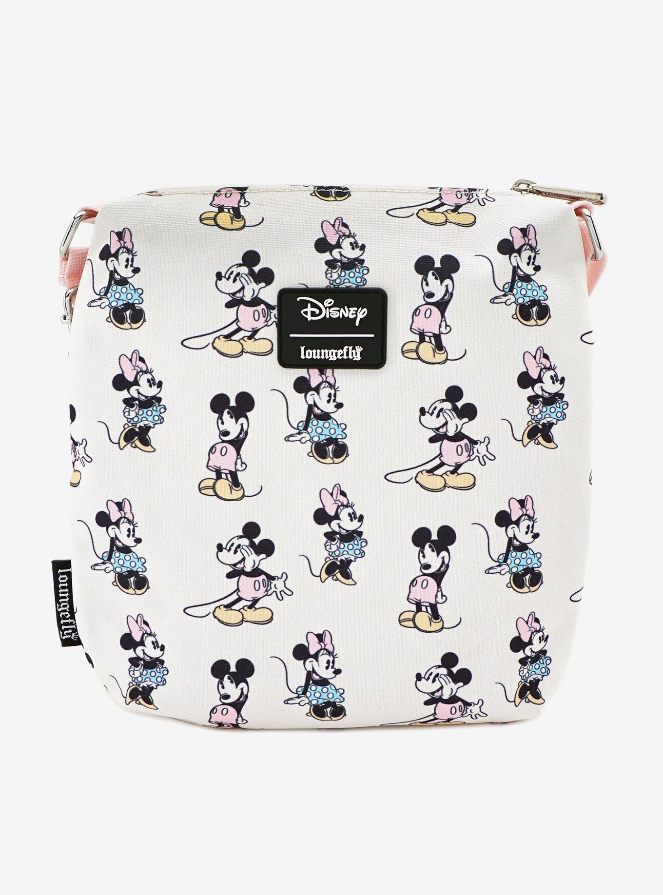 Loungefly Disney Mickey Mouse & Minnie Mouse Pastel Passport Crossbody Bag, , hi-res