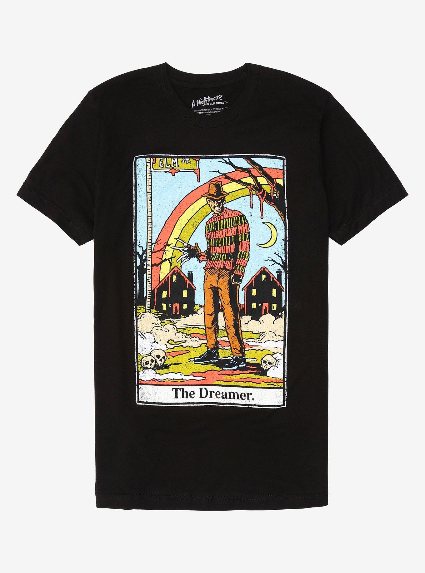 A Nightmare On Elm Street Freddy Krueger The Dreamer Tarot T-Shirt, BLACK, hi-res