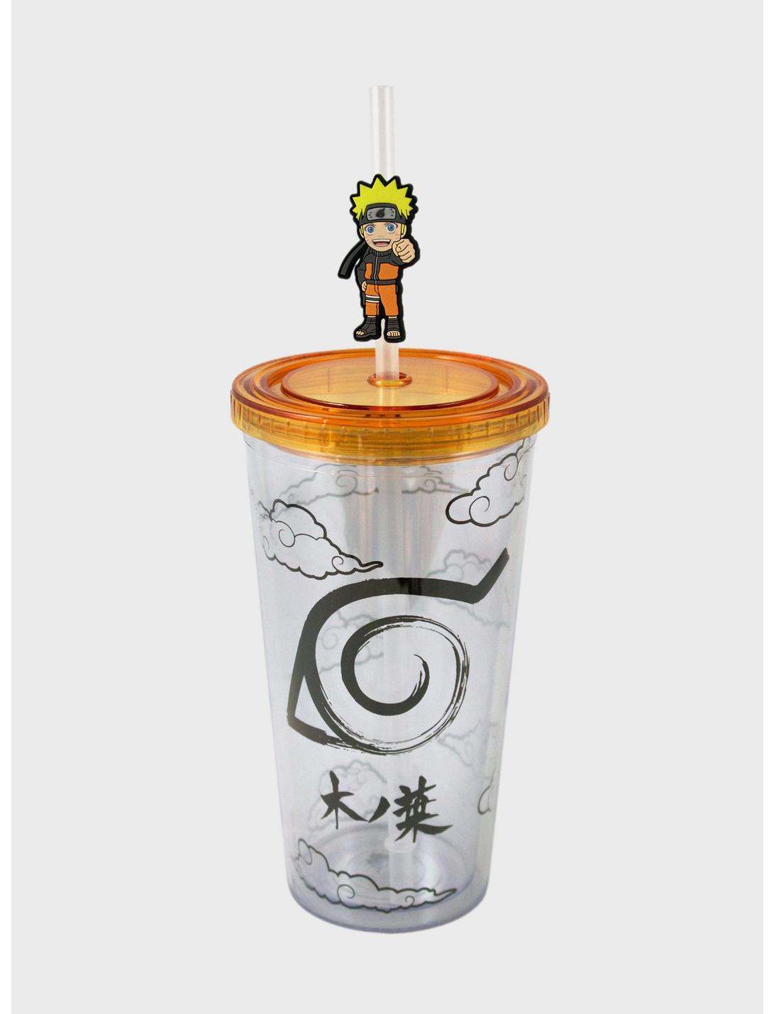 Naruto Shippuden Figural Straw Acrylic Travel Cup, , hi-res