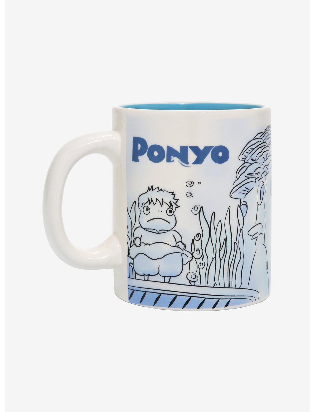 Studio Ghibli Ponyo Blue Sketch Mug, , hi-res