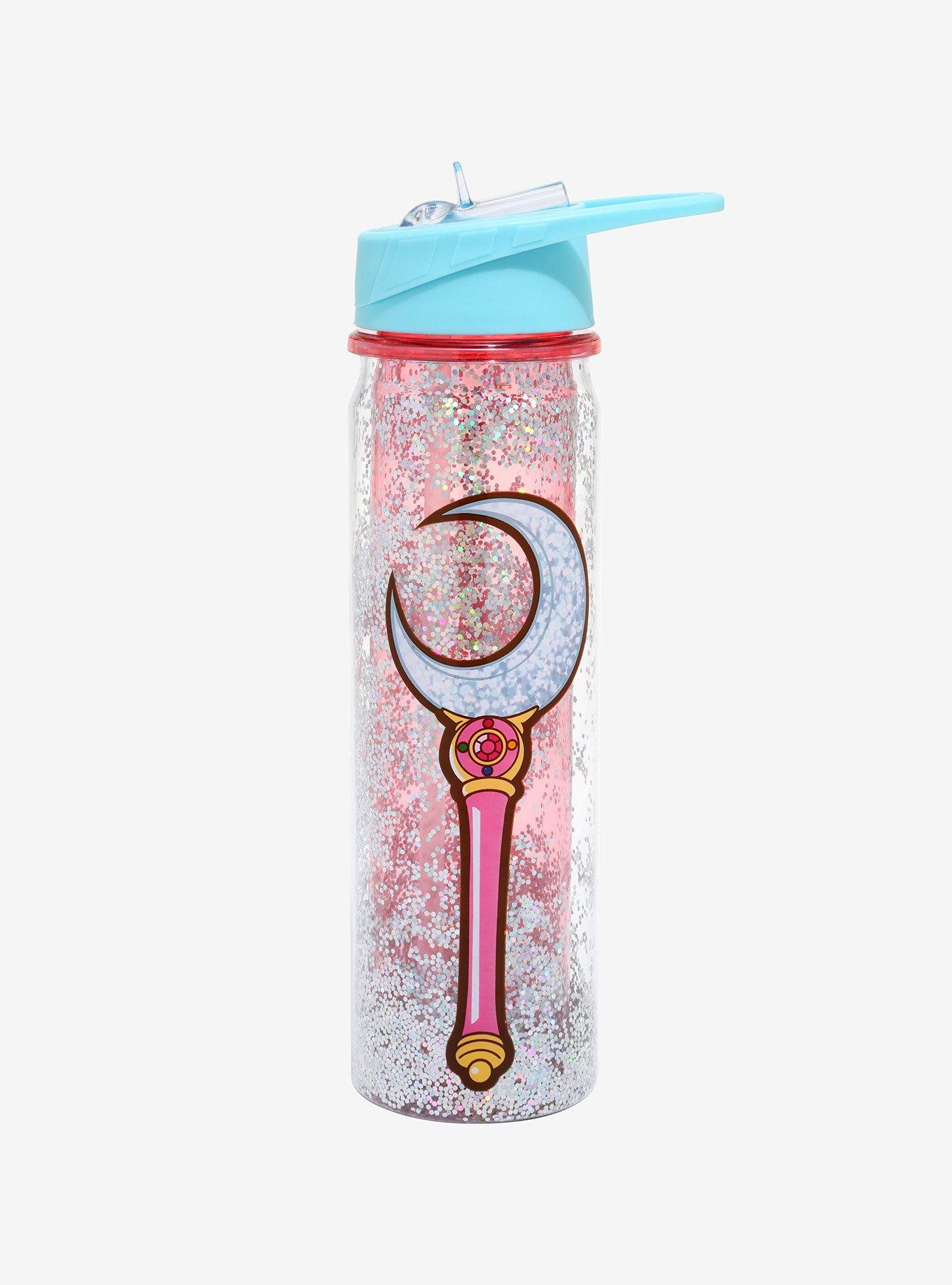 Sailor Moon Glitter Moon Stick Water Bottle, , hi-res
