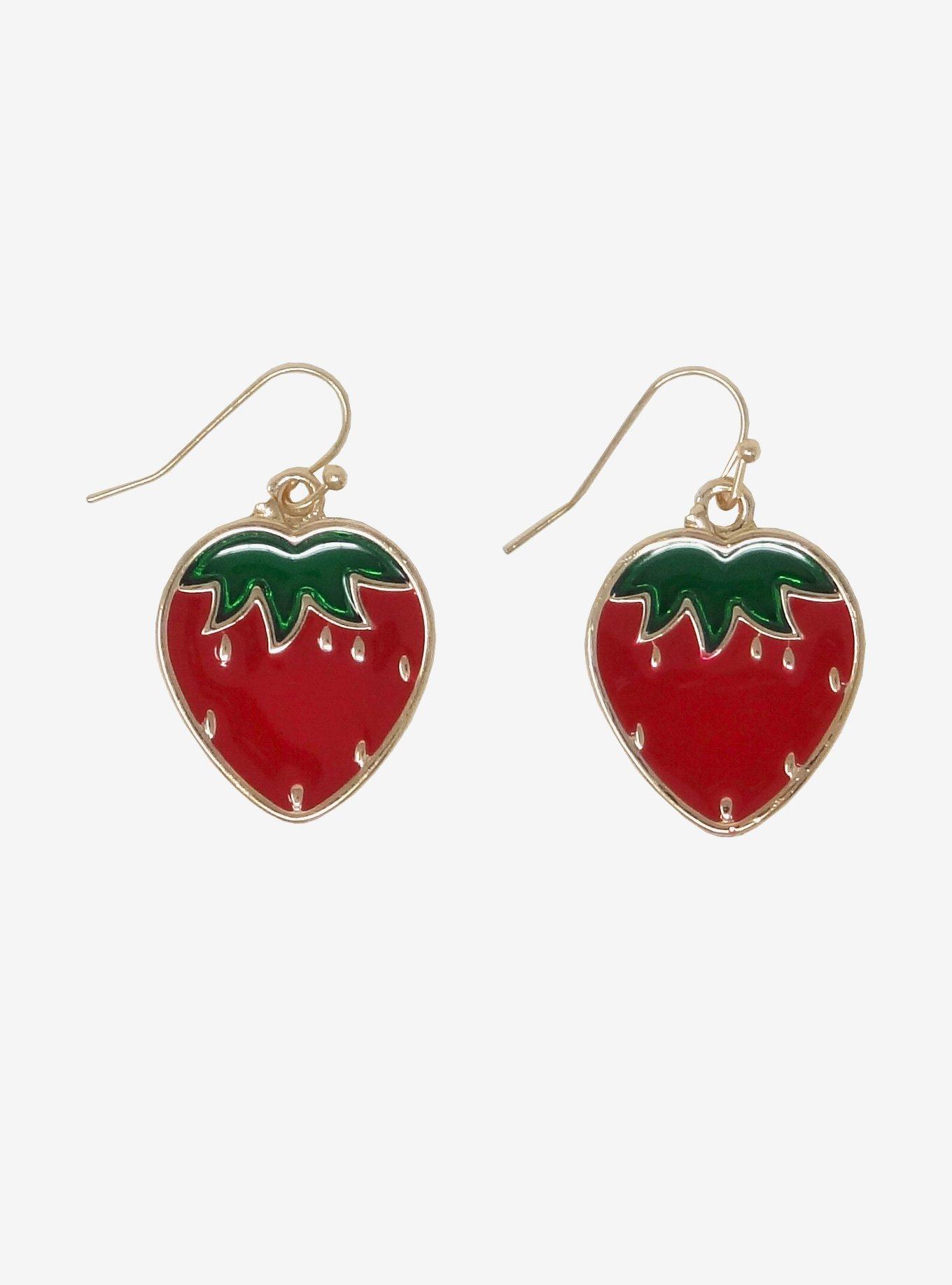 Strawberry Dangle Earrings, , hi-res