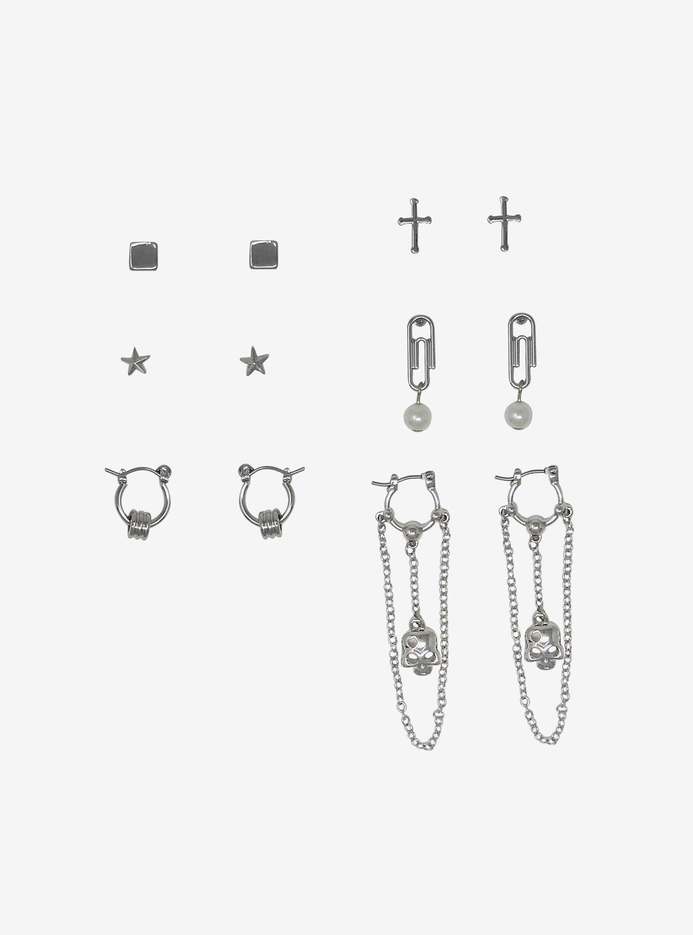 Cross earrings hot deals topic