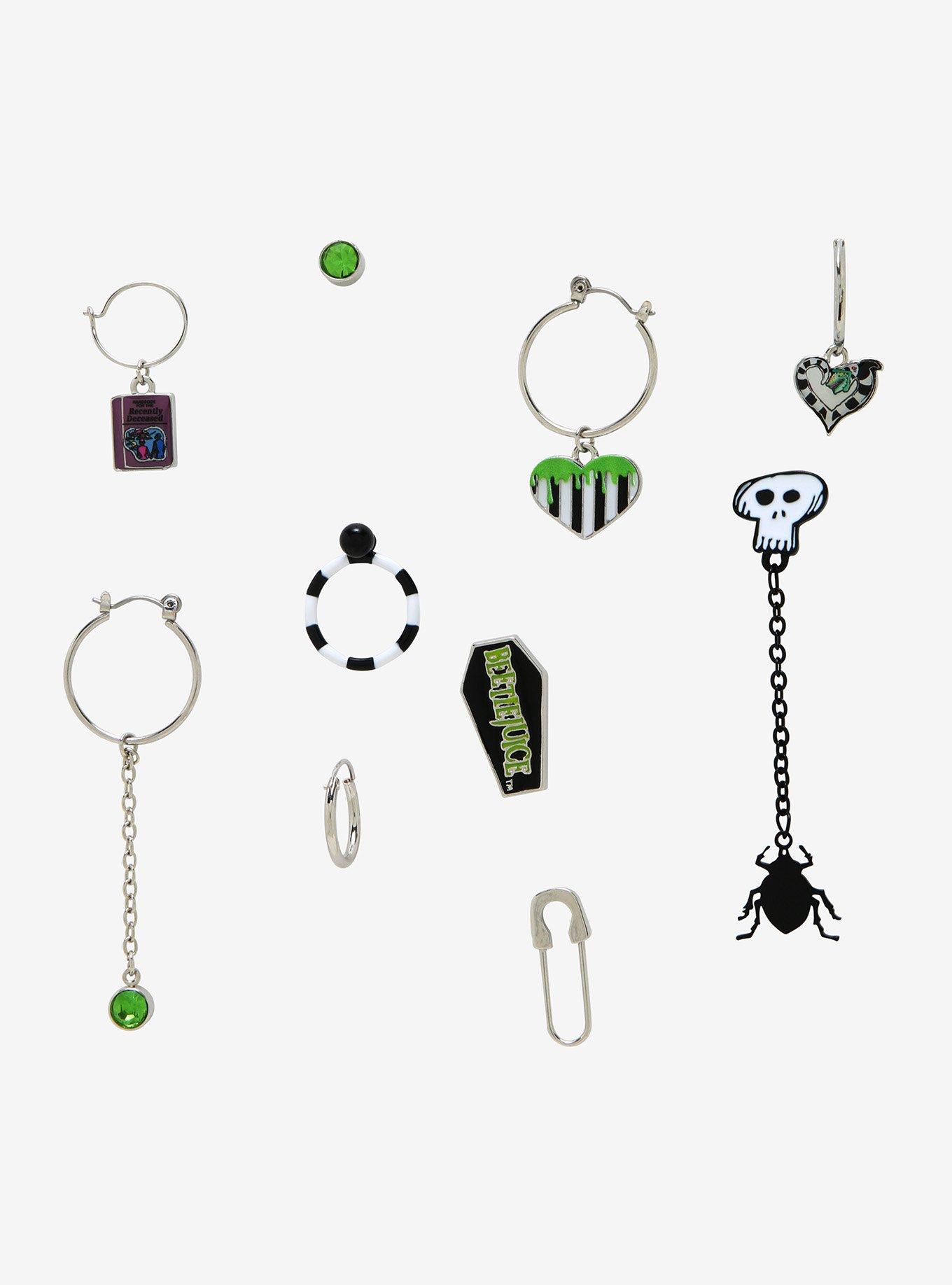 Beetlejuice Icon Mismatch Earring Set, , hi-res