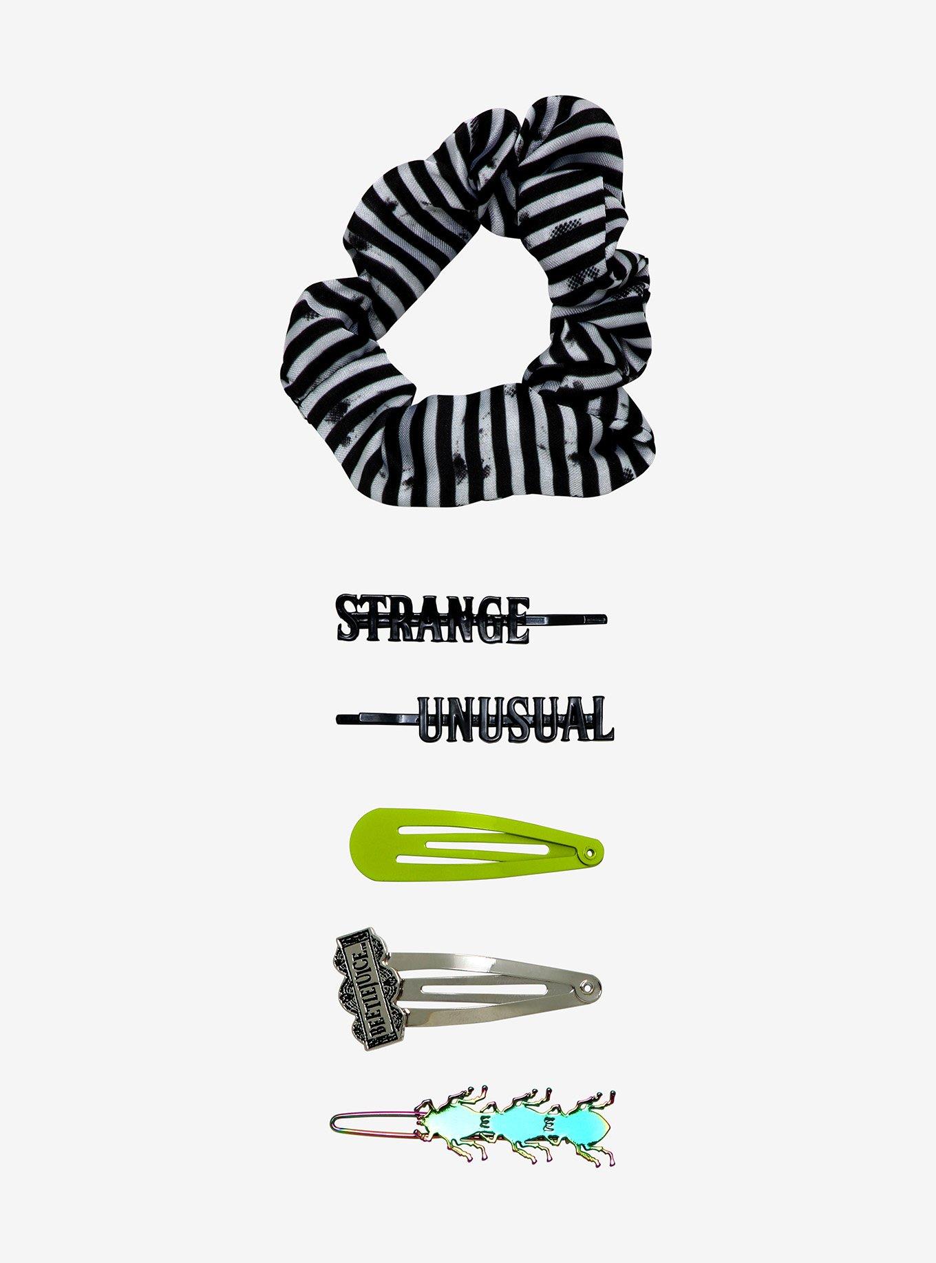 Beetlejuice Striped Hair Accessory Set, , hi-res