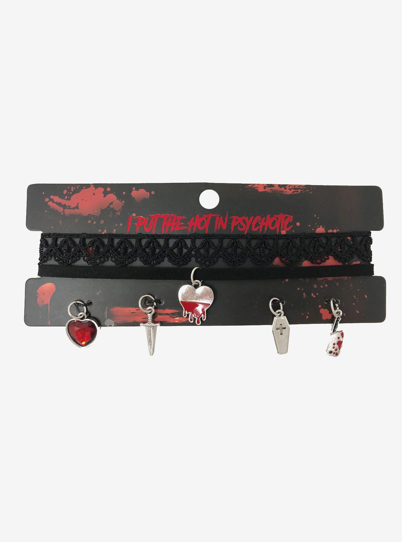 Bloody Weapons Interchangeable Charms Choker Set, , hi-res