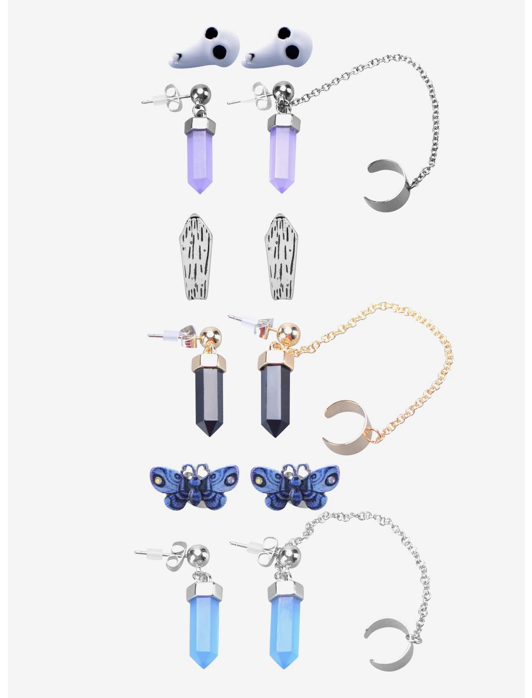 Corpse Bride Icons & Crystal Earring Set, , hi-res