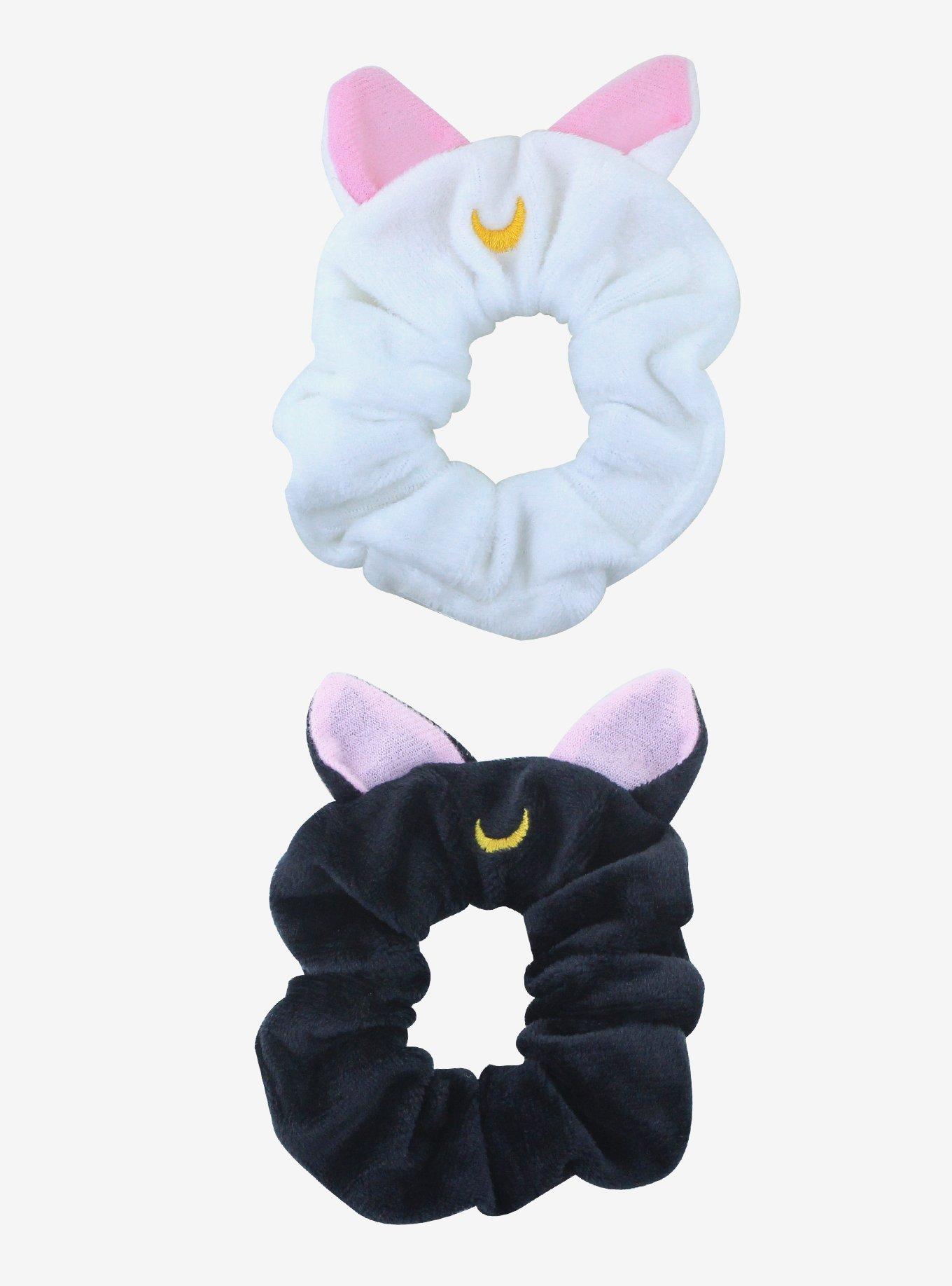 Sailor Moon Artemis & Luna Cosplay Scrunchies Set, , hi-res