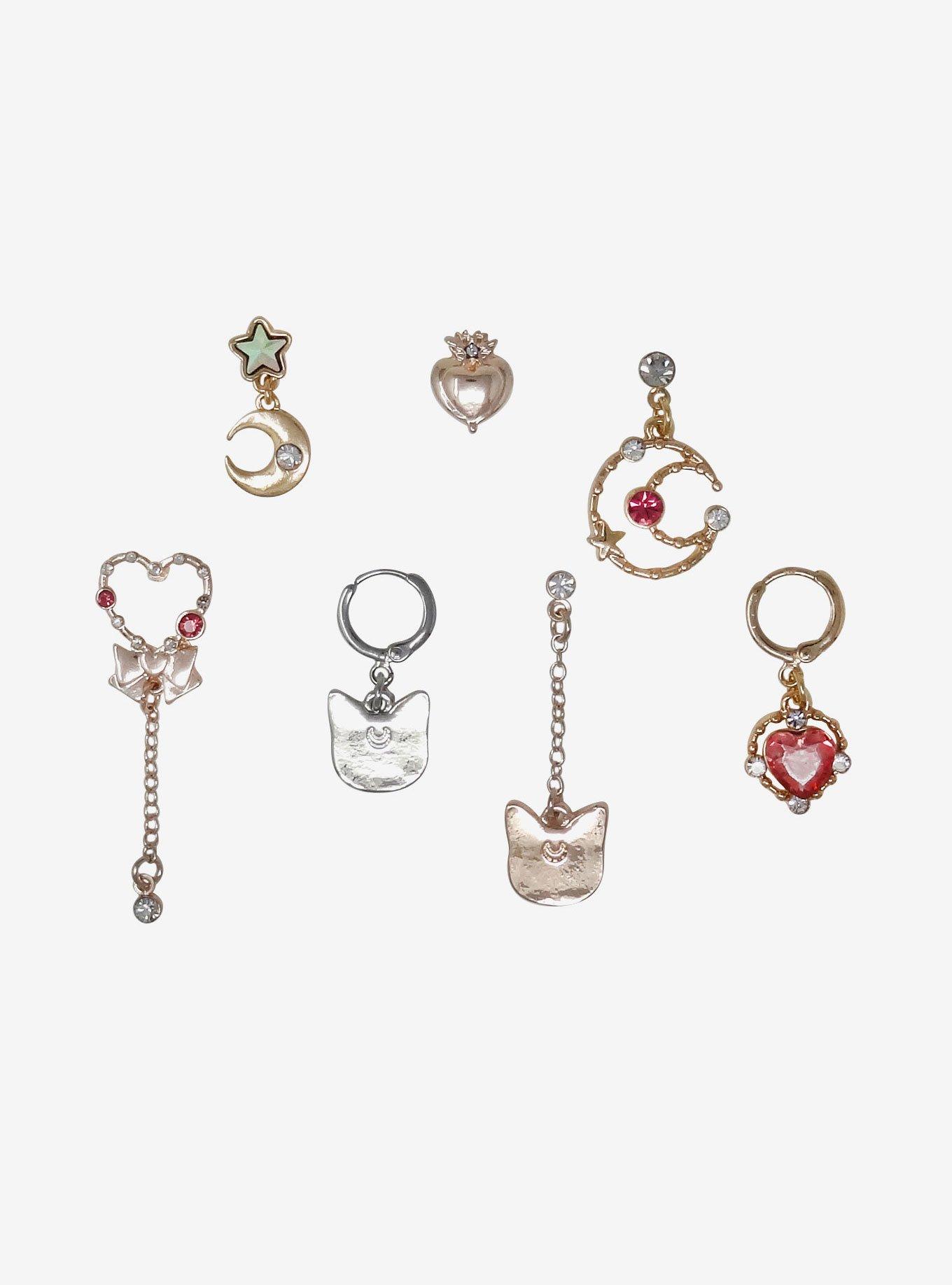 Sailor Moon Mismatch Earring Set, , hi-res