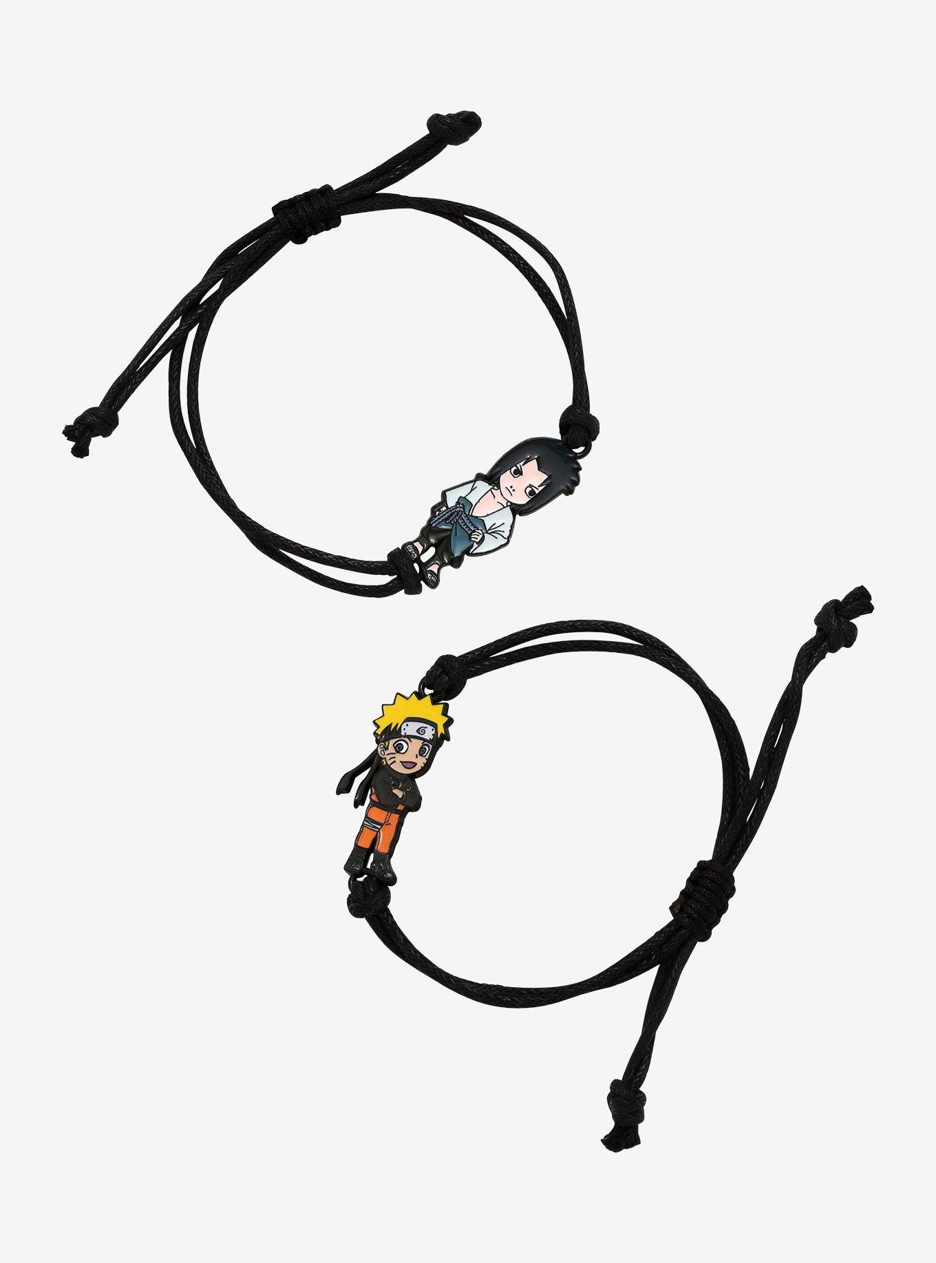 Naruto Shippuden Naruto & Sasuke Best Friend Cord Bracelet Set, , hi-res