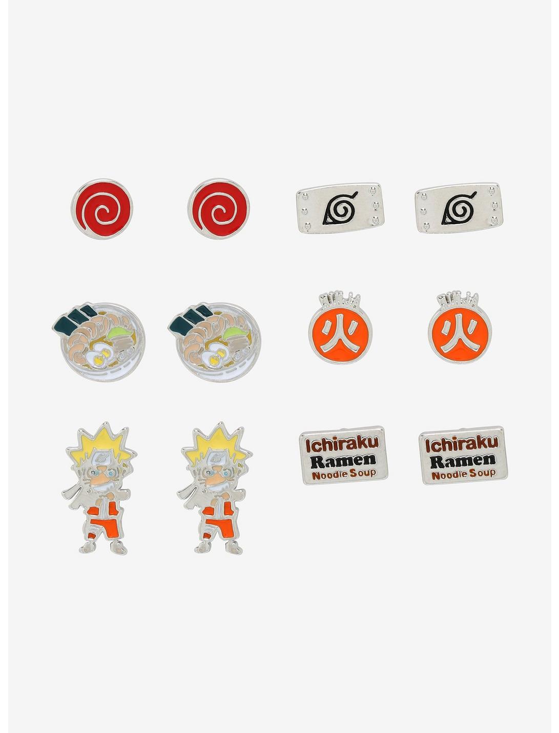 Naruto Shippuden Ramen Chibi Earring Set, , hi-res